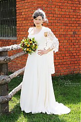 Šaty - elegantné krajkové svadobné šaty /krémové - 1962268