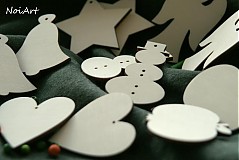 Dekorácie - Sada jednoduchých vianočných ozdôb - 1966344