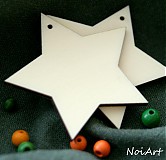 Vianočná ozdôbka jednoduchá - hviezda