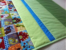 Detský textil - Farebná dinová veselá deka - 2046152