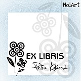 Materiál ručne robený - Razítko EX LIBRIS kvety - 2054423