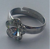 Prstene - Swarovski kvietky - prsteň (Crystal) - 2054751