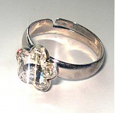 Prstene - Swarovski kvietky - prsteň (Crystal) - 2057440