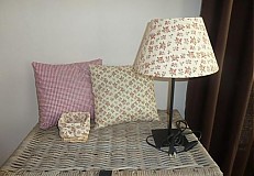 Úžitkový textil - lampa vankusiky a kosik - 2088718