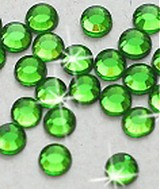 Galantéria - Hotfix kamienky: zelené - emerald,SS10 144 ks - 209817