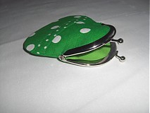Peňaženky - Zelená bodočka-mini-peňaženka - 2105823