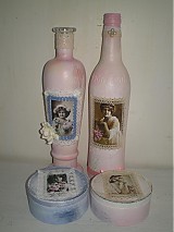 Dekorácie - Fľaša vintage alebo váza - 2204045