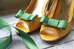 Ponožky, pančuchy, obuv - Ozdoba na topánky - zelená - 2230621