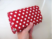 Peňaženky - Red Dots- 17 x 10,5 na karty i fotky - 2239472