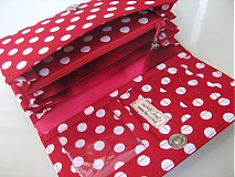 Peňaženky - Red Dots- 17 x 10,5 na karty i fotky - 2239476