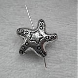 Korálky - Plast hviezda 22x11mm-st.str-1ks - 2264503