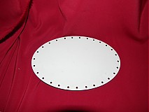 Materiál ručne robený - Spodok oval na Pedig 13x19cm - 2267453