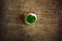 Prstene - Zelený prstienok - 2273283