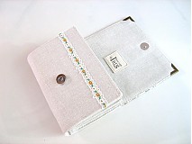 Peňaženky - Knoflíčkové květinky - zipová i na karty - 2392948