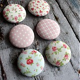 Materiál ručne robený - Romantické buttony ružové 38 mm - 2396919