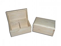 Polotovary - Krabička na čaje 2 priečinky - 2406602