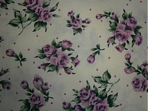 Textil - Látka -fialové kvety - 2416832