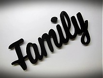 Tabuľky - nápis Family - 2431568