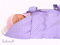 Detský textil - Perinka TILDA fialovo biela UNI - 2531276