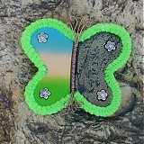 Brošne - Neónový motýlik - 2552768
