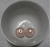 Korálky - Voskované perly 12mm-2ks (sv.ružová) - 2554078