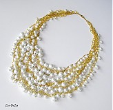 Náhrdelníky - Biele perličky - 2576300