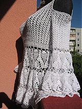 Šaty - Model "Kristin" - háčkované tunikošaty - 2582785