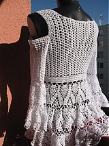 Šaty - Model "Kristin" - háčkované tunikošaty - 2582787