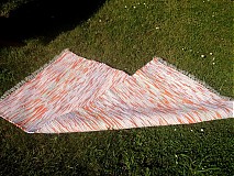 Koberec oranžový melír 170x74cm