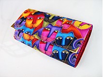 Peňaženky - Luxusní barevné čičiny - i na karty 17 cm - 2698118