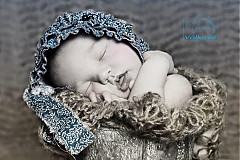 Detské čiapky - Fabric bonnets newborn - 2709565