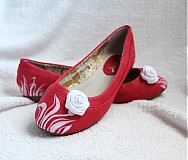 Ponožky, pančuchy, obuv - jarné červené - 2754654