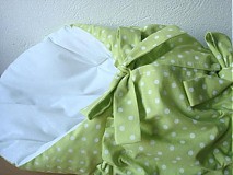 Detský textil - Perinka bledo zelená bodka - 2777980