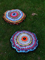 Úžitkový textil - Pohodička - okrúhla obliečka na vankúš -sedák - 2794118
