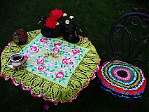 Úžitkový textil - Pohodička - okrúhla obliečka na vankúš -sedák - 2794157