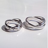 Prstene - Obrúčky z bieleho zlata - 2799119