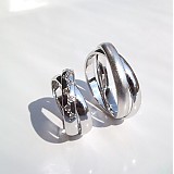 Prstene - Obrúčky z bieleho zlata - 2799121