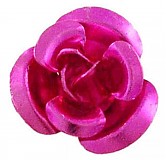 Korálky - Korálka ruža/ ružová tm./ 10mm/ 100ks - 2831262