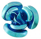 Korálky - Korálka ruža/ modrá sv./ 10mm/ 10ks - 2831297