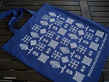 Nákupné tašky - Taška stromčeková modrá - 2846229