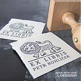Materiál ručne robený - Lev: pečiatka 4x4 cm - 2847845