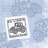Materiál ručne robený - Traktor: pečiatka (4x4 cm) - 2873381