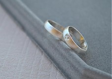 Prstene - Obrúčky "moje srdiečko"  matované - 2880546