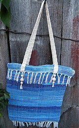 Kabelky - Tkaná taška modrá - 2900979