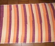 Úžitkový textil - Tkaný koberec bordovo-oranžový - 2903799
