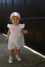 Detské oblečenie - Háčkované šaty - 3008047