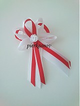 Svadobné pierka - Svadobné pierko - bielo červené - 3058057