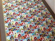 Detský textil - Farebná dinová veselá deka - 3077373