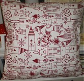 Úžitkový textil - Sada vianočných vankúšov pre Zuzku - 3107082