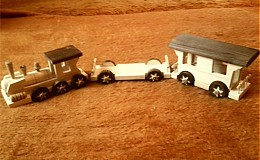 Hračky - drevený vláčik z vagónikmi - 3121673